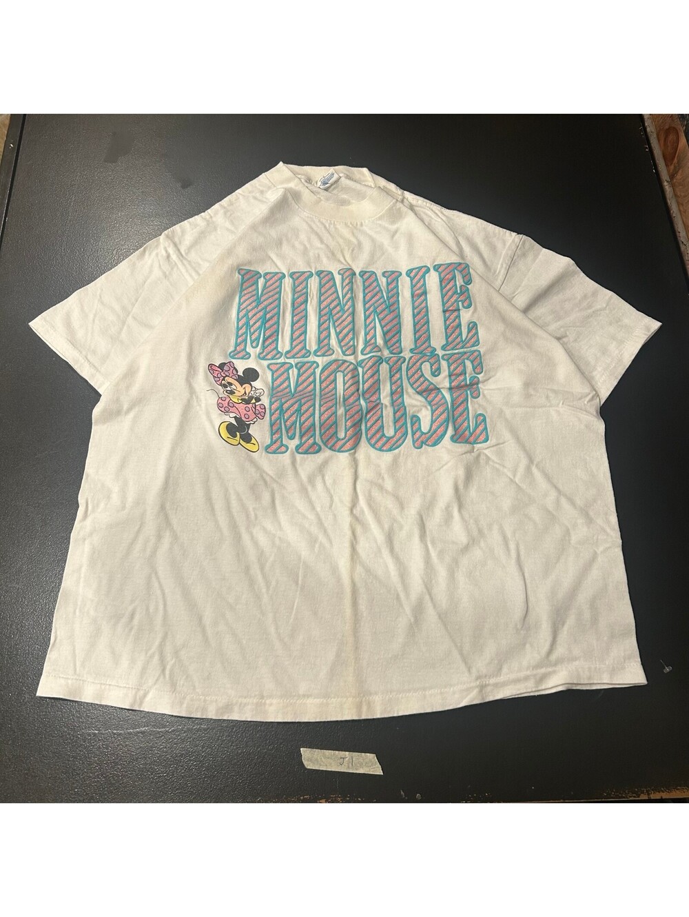 Vintags 80s Disney Minnie Mouse white graphic T-shirt